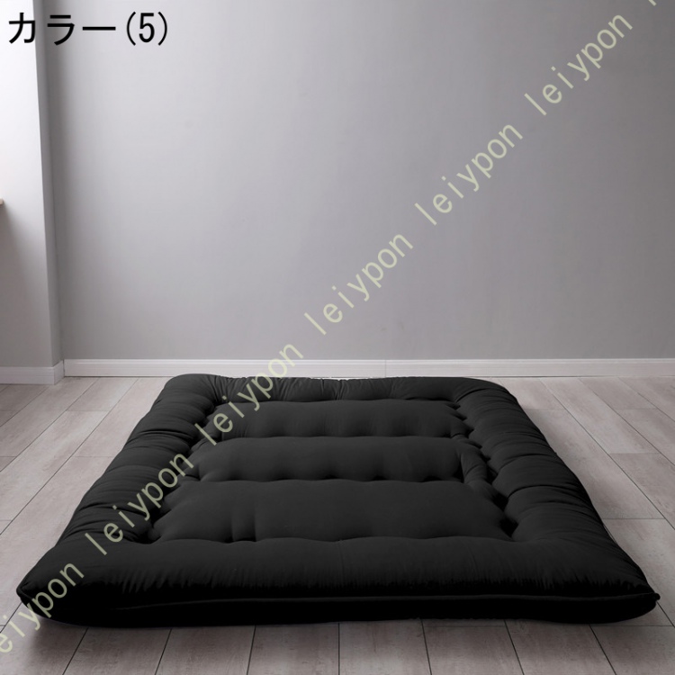 敷布団 セミダブル 極厚 厚い 敷き布団 軽量 折りたたみ 10cm 3層 ボリューム3層敷き布団 厚み10cm ほこりが出にくい 三つ折り コンパクト ボリューム敷布団_5