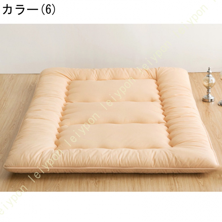 敷布団 セミダブル 極厚 厚い 敷き布団 軽量 折りたたみ 10cm 3層 ボリューム3層敷き布団 厚み10cm ほこりが出にくい 三つ折り コンパクト ボリューム敷布団_6