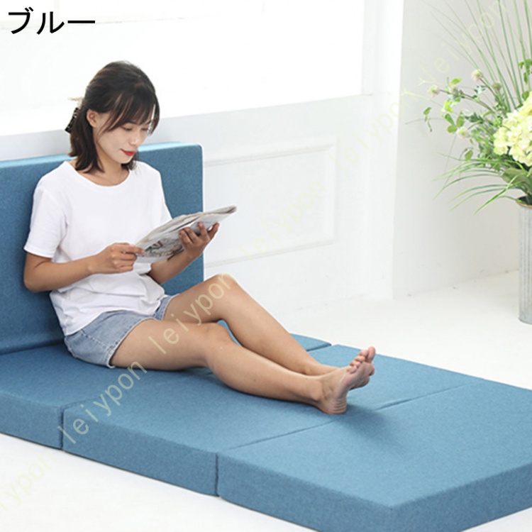 マットレス シングル (ワイドシングル) 四つ折り 敷布団 ウレタン 凹凸構造 3層構造 体圧分散 厚さ5cm 抗菌 防臭 お昼寝 シンプル かわいい 来客用 吸湿性_3
