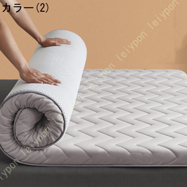 敷布団 シングル マットレス不要 高反発 敷き布団 耐圧分散性 敷ふとん 敷きふとん ニット生地 厚い 厚め 極厚 硬め 硬い 折りたたみ 三つ折り セミダブル_2