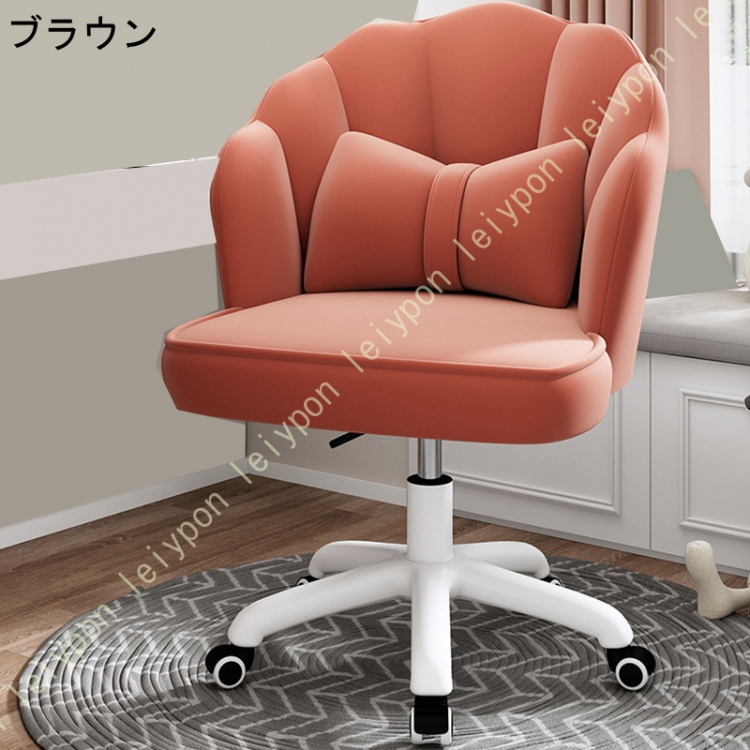 オフィスチェア ゲーミングチェア 椅子 キャスター付きチェア 360°回転 高さ調節自由 学習椅子 勉強椅子 かわいい スタイリッシュチェア 在宅ワーク 組立簡単_4