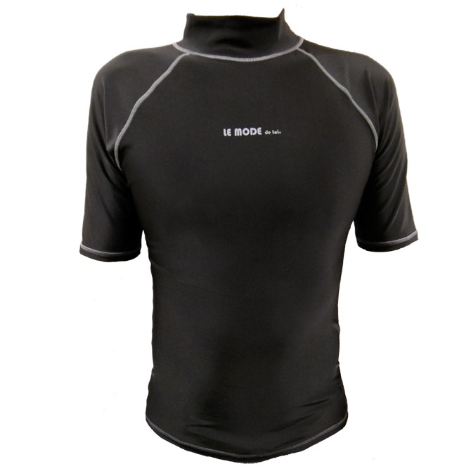 ラッシュガード 水着メンズ フィットネス 日本製 半袖 UVカット メンズ 男子 紫外線対策 日焼け防止 L O  910  ルモード CP | LE MODE de toi | 01