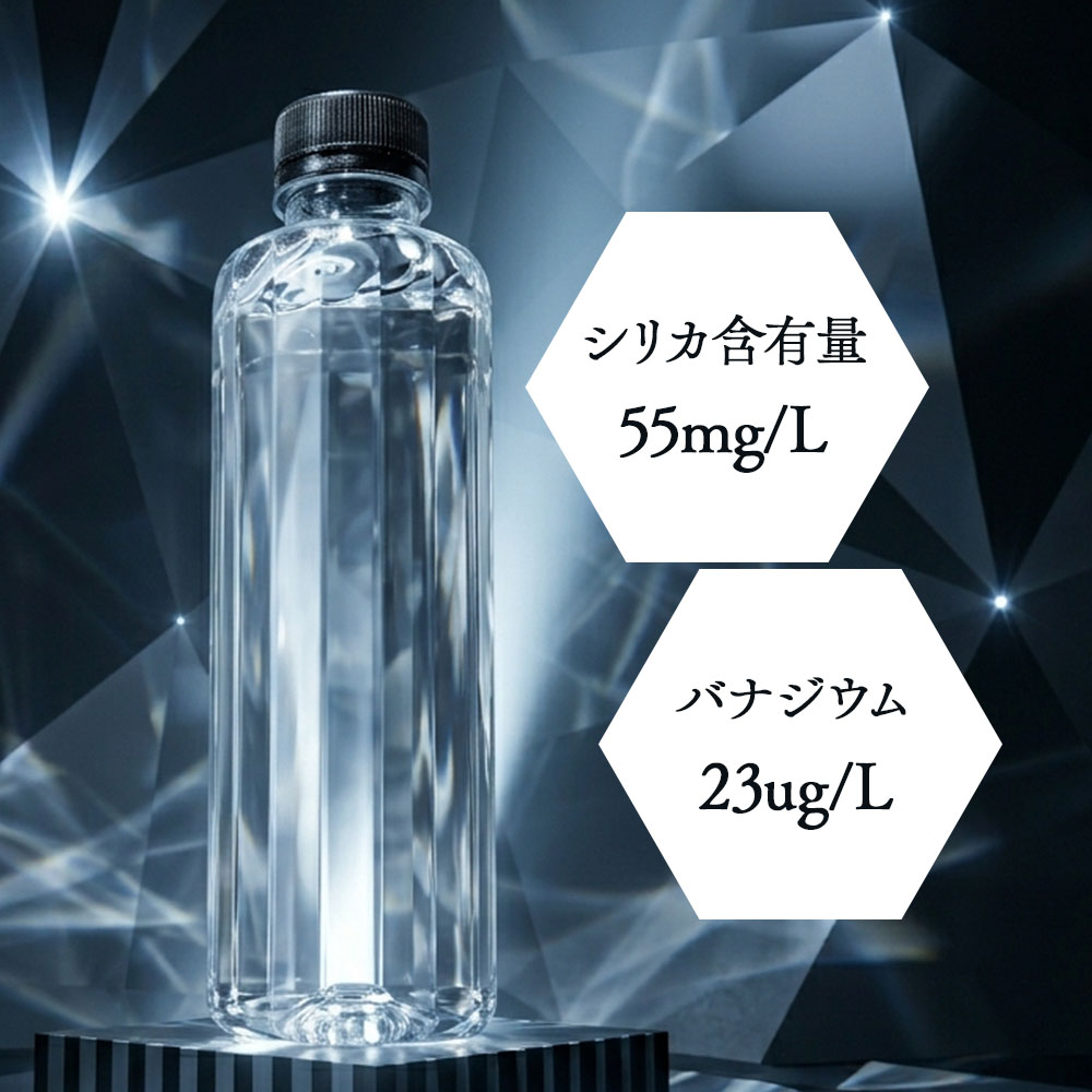 シリカ水 48本 (24本×2ケース) ラベルレス 370ml XVI 天然シリカ