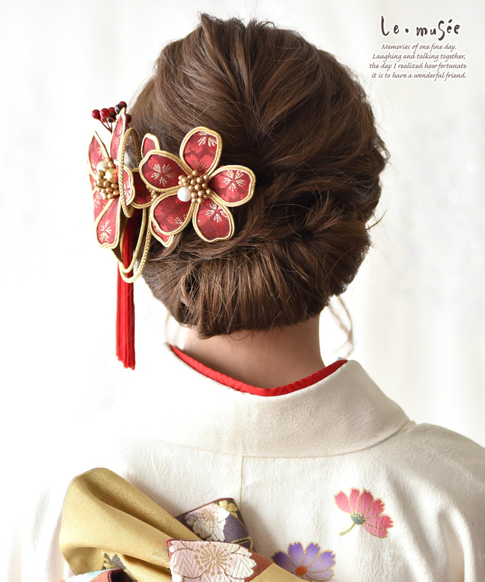 成人式 髪飾り 和装 花 パール 袴 卒業式 ウェディング セット ヘッド