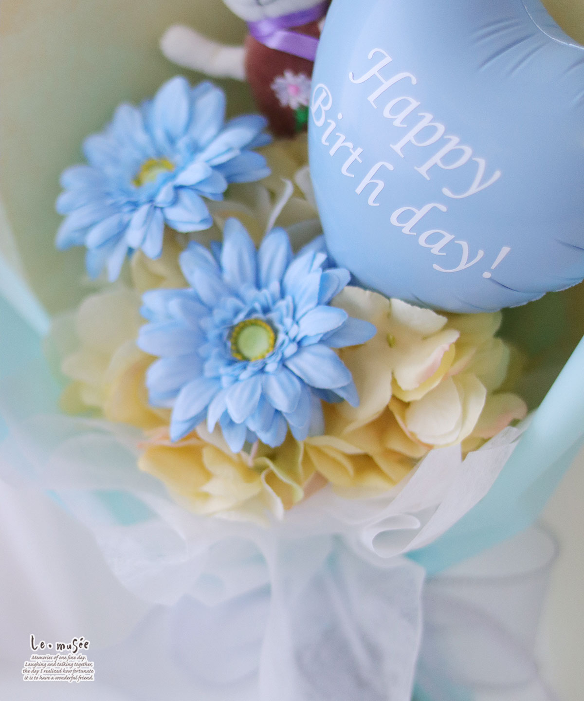 フラワー花束 753 誕生日 祝い 名入れ  うさぎちゃんブーケ |七五三 卒業式 卒園式 入学 入学式 発表会 送別会 ブーケ   造花 風船 大きい プレゼント ギフト |  | 02