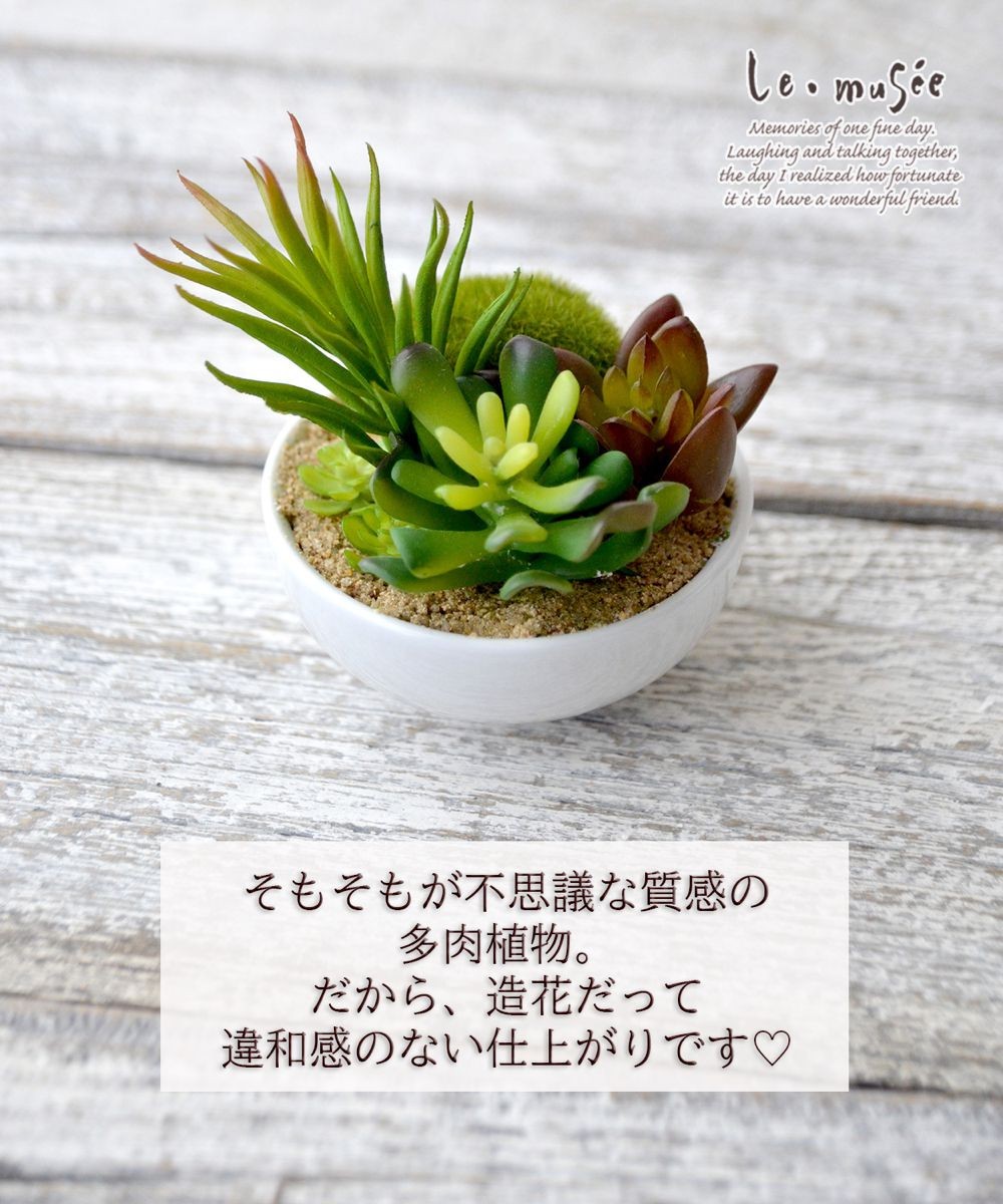 観葉植物 フェイクグリーン 多肉植物 卓上 ミニポット 鉢 おしゃれ