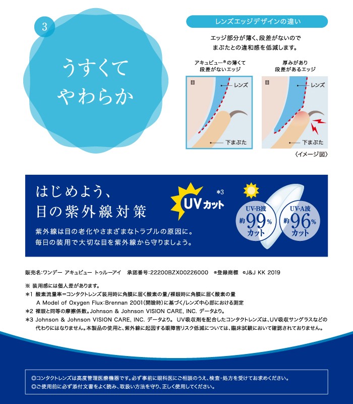 超激安 ワンデーアキュビュートゥルーアイ 90枚 6箱 送料無料 ソフトコンタクトレンズ コンタクトレンズ 1day 最安