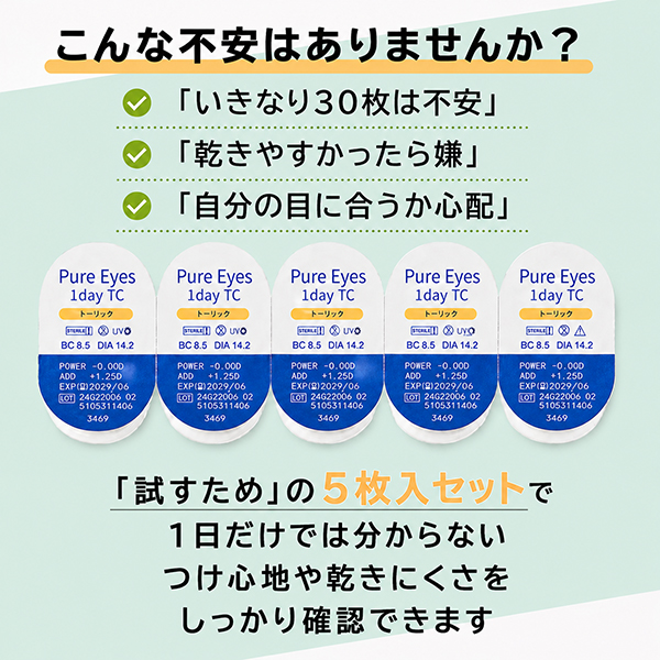乱視用コンタクトレンズ 1day コンタクト ...の詳細画像3