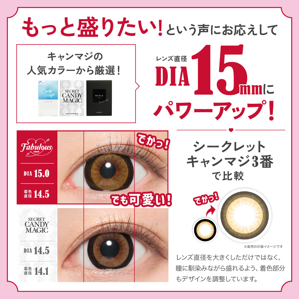 Lcode（エルコード） ファビュラス FABULOUS 1month 2枚 1箱 度付き 度