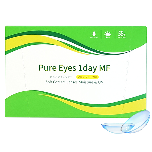 遠近両用コンタクト 1day コンタクトレンズ ピュアアイズワンデー マルチフォーカル 30枚 1箱