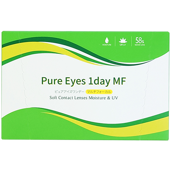 遠近両用コンタクト コンタクトレンズ 1day ピュアアイズワンデー マルチフォーカル 30枚 2箱 PureEyes one day 老眼鏡 UVカット
