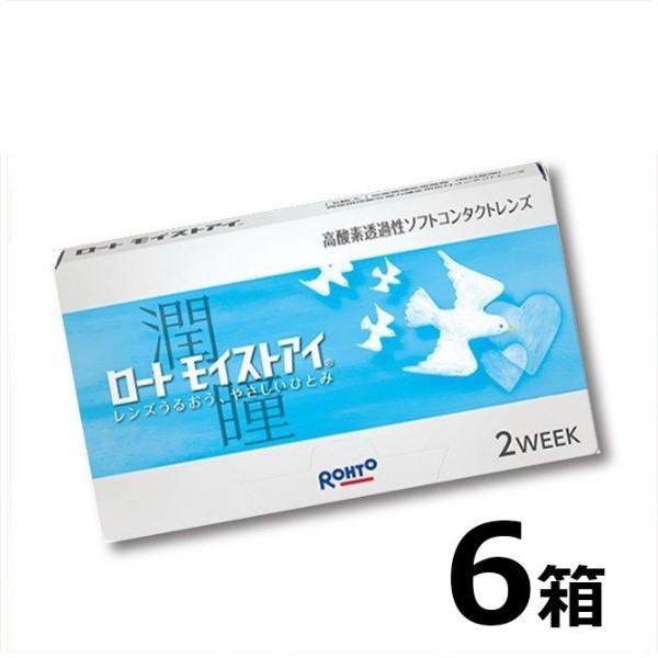 コンタクト 2week コンタクトレンズ ロートモイストアイ 2ウィーク 6枚入 6箱 ROHTO