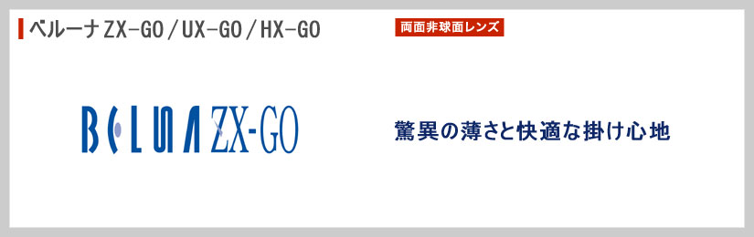 東海光学 最高屈折率1.76 両面非球面 ベルーナ ZX-GO メガネ カラー 