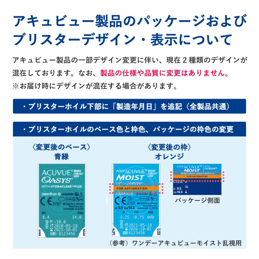 【ポスト便 送料無料★1箱あたり2,928円(税込3,220円)】アキュビューオアシス　乱視用 4箱セット｜lensamigo｜04