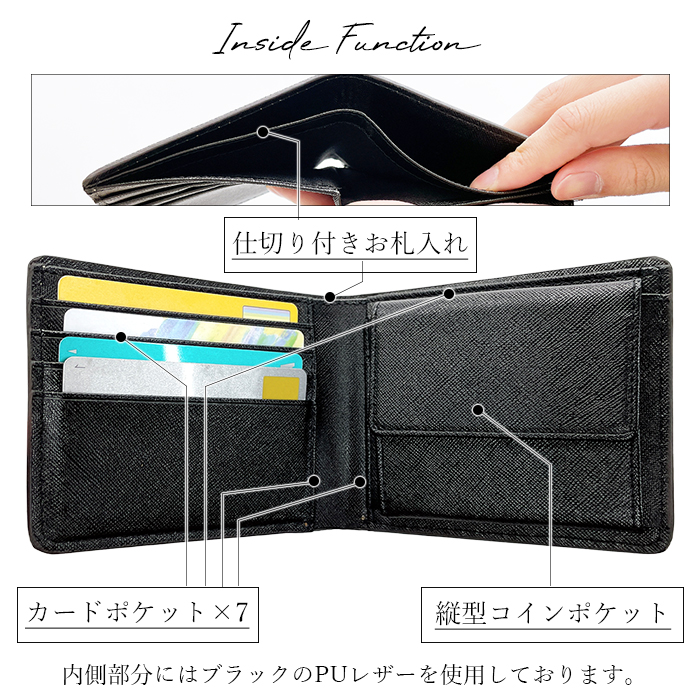 二つ折り財布 財布 メンズ 本革 ブライドルレザー 二つ折り サイフ