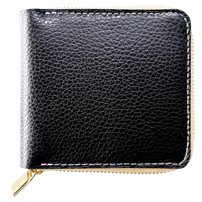 本革 財布 二つ折り財布 レディース メンズ ラウンドファスナー