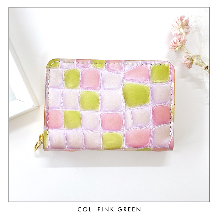 財布 ミニ財布 メンズ レディース 本革 上品な ステンドグラス レザー