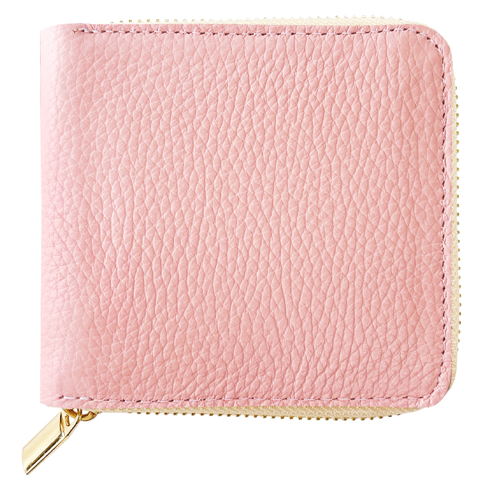 本革 財布 二つ折り財布 ラウンドファスナー レディース ラウンド型