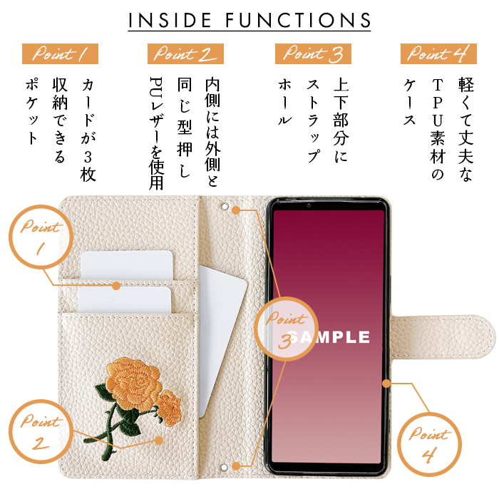 SHARP（シャープ） シンプルスマホ 7 6 A404SH A201SH ケース 手帳型