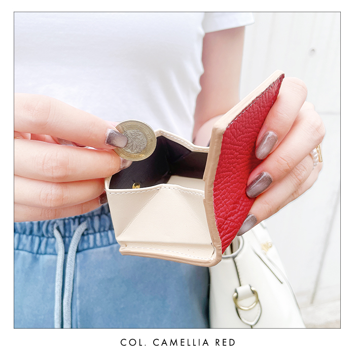 財布・ケース・小物入れ abi ボックス型 コインケース ミニ財布 本革 ちょっと ハイソ 小銭入れ