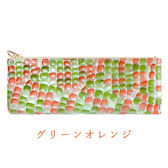 ペンケース 本革 キャンディー 筆箱 レディース エナメル レザー ペン