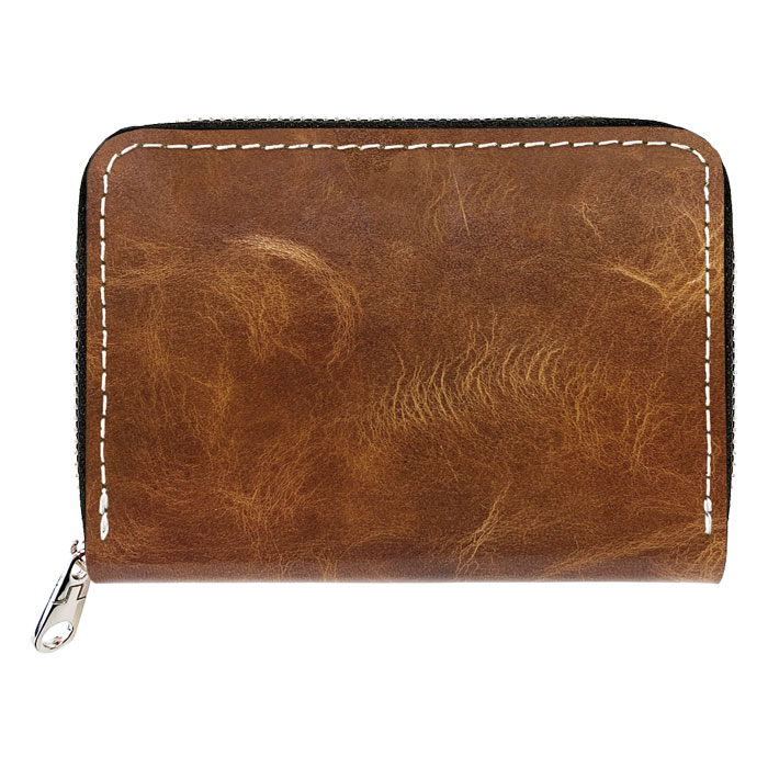 ミニ財布 財布 本革 メンズ ヌメ革 牛革 ラウンドファスナー サイフ