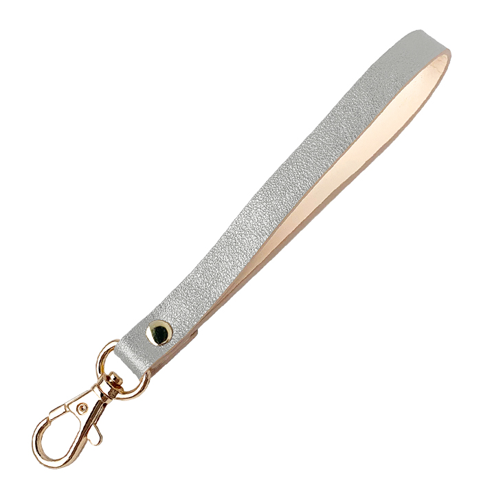 ストラップ 本革 イタリア産 グリッター ナスカン付き 携帯ストラップ