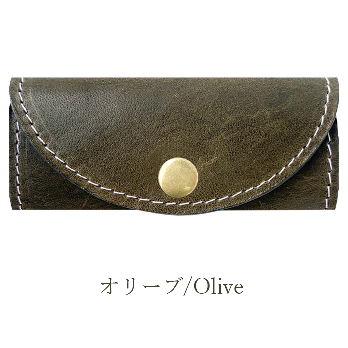 本革 キーケース 馬ヌメ革 メンズ スマートキー 三つ折り 牛革 レザー