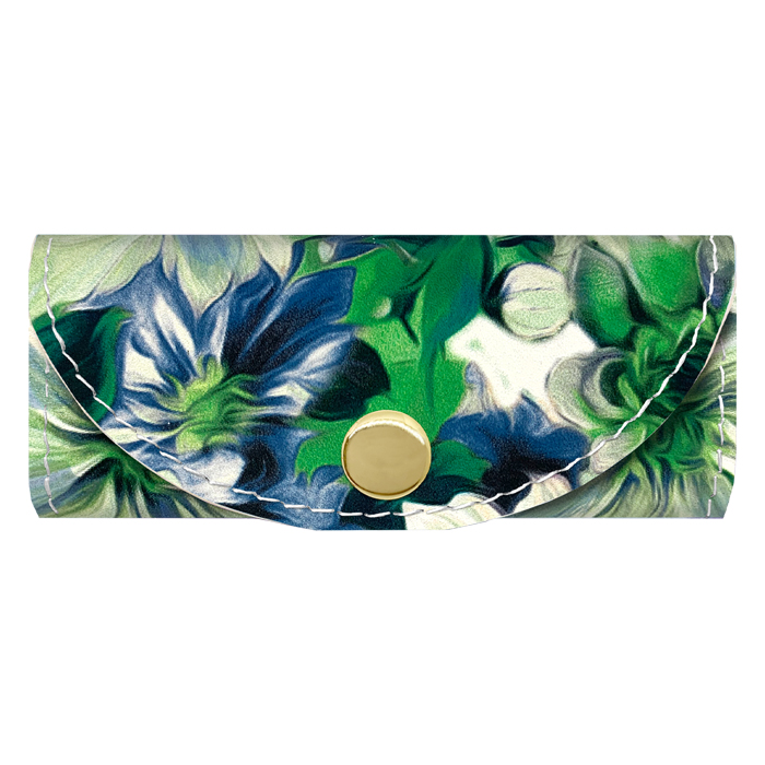 キーケース レディース 本革 花柄 スマートキー 三つ折り 牛革