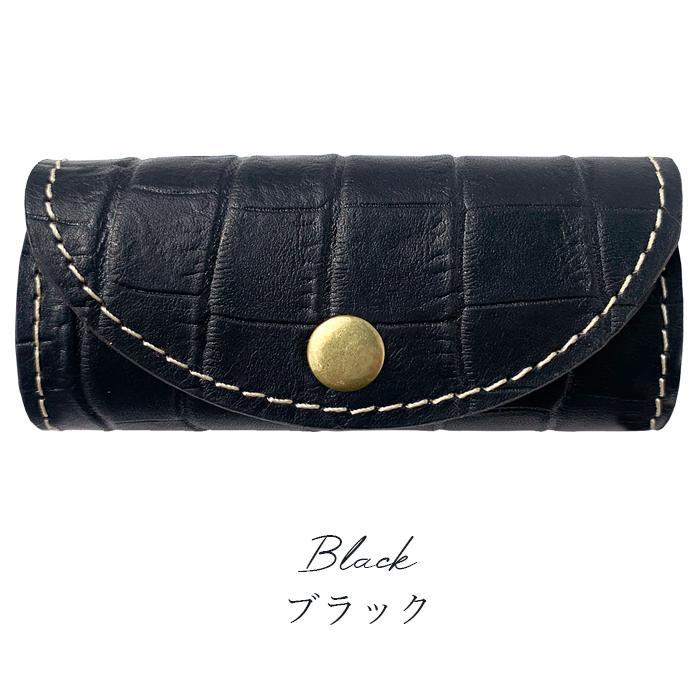 【人気モデル】ブルークロコダイル型押しレザーBAG30㎝（キー＆クシュレット付） レザーポーチ 2WAY / FUJITAKA（フジタカ）公式 / クロコダイル