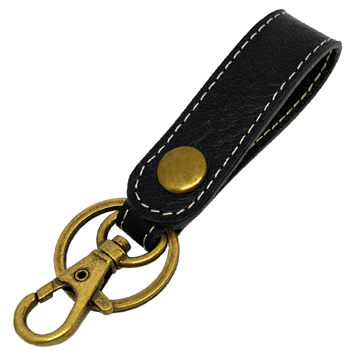 キーリング 本革 ミズーリベリー イタリア産 メンズ 牛革 スナップ