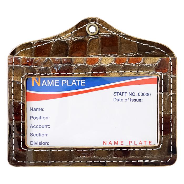 パスケース 定期入れ ちょっと上品な ステンドグラス 型押し ネック