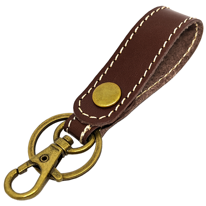キーリング 本革 メンズ レディース スナップボタン ベルト式