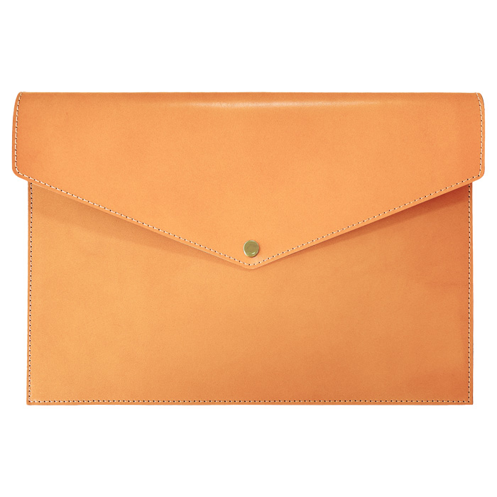 本革 A4 ファイル ボタン付き 書類入れ 収納 シンプル A4ファイル A4