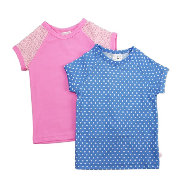 cuddle fish短袖高峰防御[粉红] [水色] [孩子用] 2 - 10岁(90 / 100