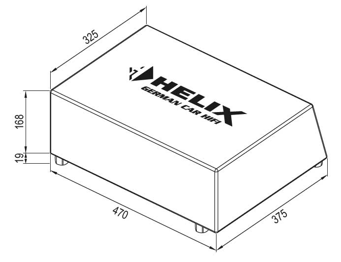 HELIX K 10E.2 | Subwoofer | Downfire | 250 mm | Audiotec Fischer