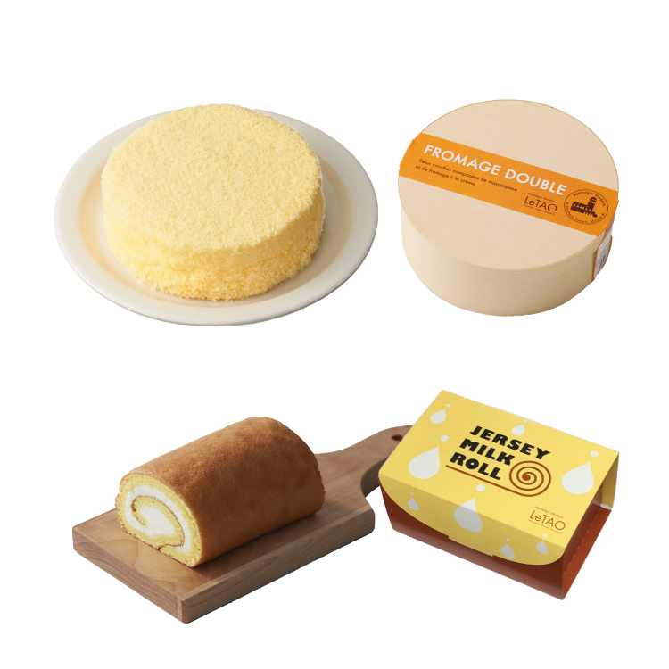 クリスマスケーキ バレンタイン 2025 プレゼント  チーズケーキ ケーキ タルトケーキ ルタオ 奇跡の口どけセット 送料込み | ルタオ | 01