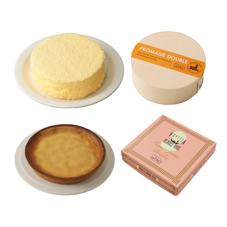 クリスマスケーキ バレンタイン 2025 プレゼント  チーズケーキ ケーキ タルトケーキ ルタオ 奇跡の口どけセット 送料込み | ルタオ | 02