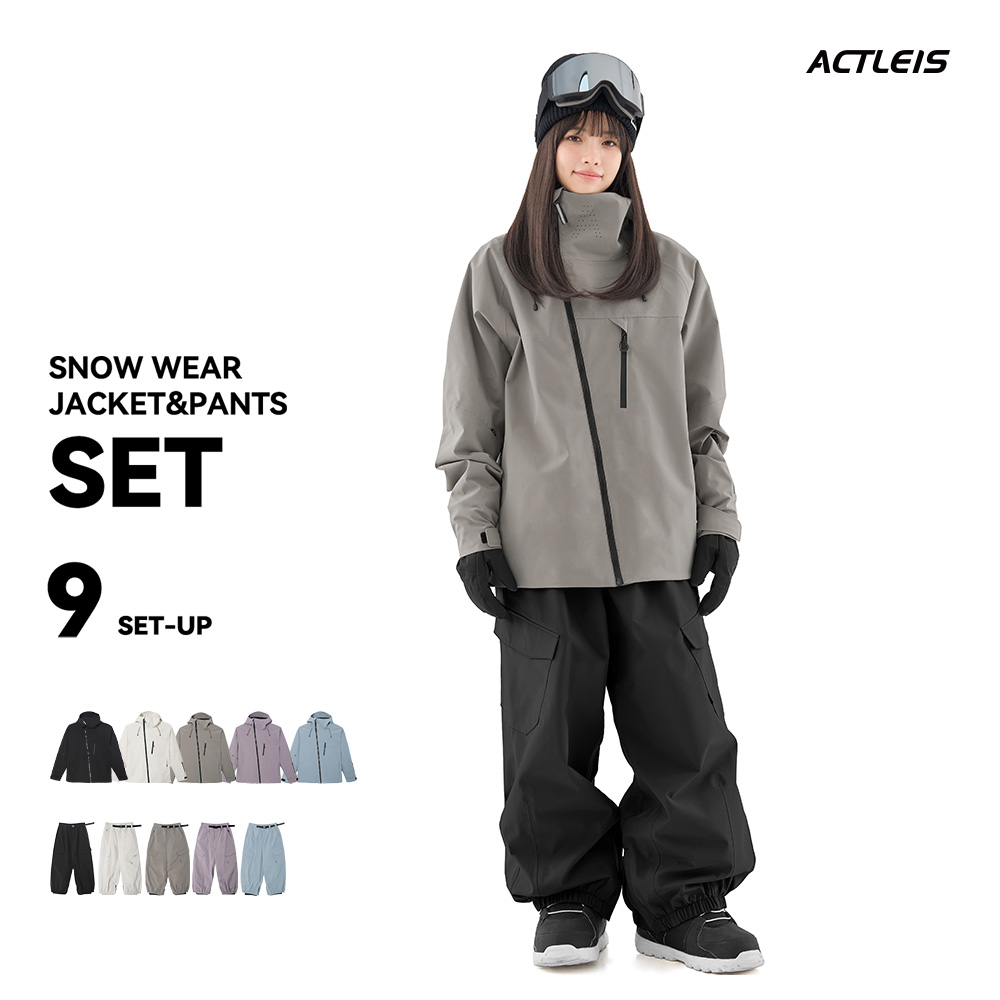 スノーボードウェア グレー/オリーブ ストライプ　S size 男女 グレー ストライプ スノーボードウェア スノーボードウェア グレー