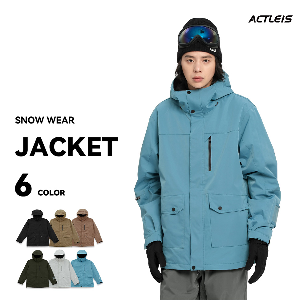 ACTLEIS スノーボードウェア S ACTLEIS スキーウェア スノーボードウェア ジャケット メンズ 上