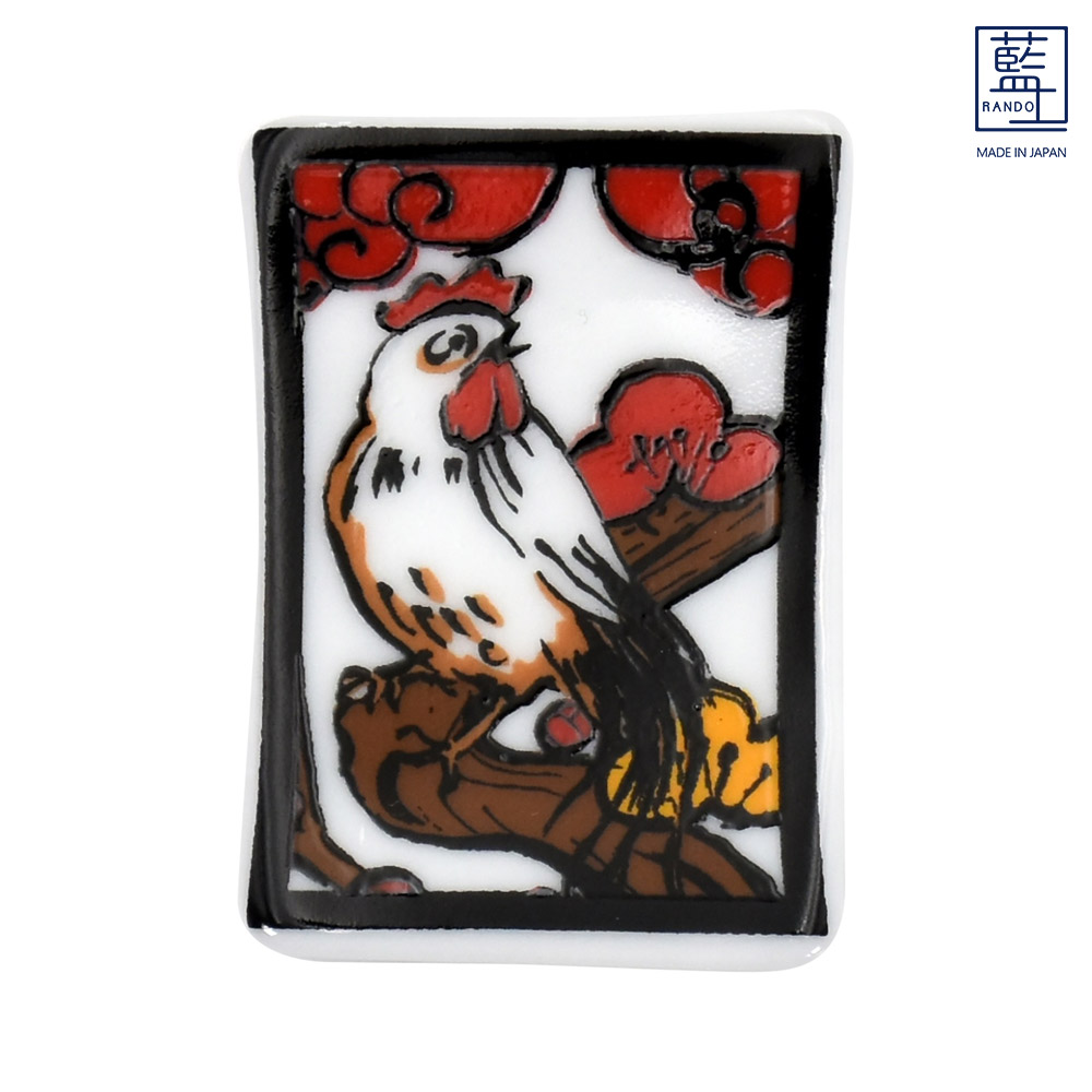 コナモン　美濃焼 新品【花札風 干支角小皿　箸置き】コレクション　箱入 コナモン 美濃焼 新品【花札風 干支角小皿 箸置き】コレクション 箱入