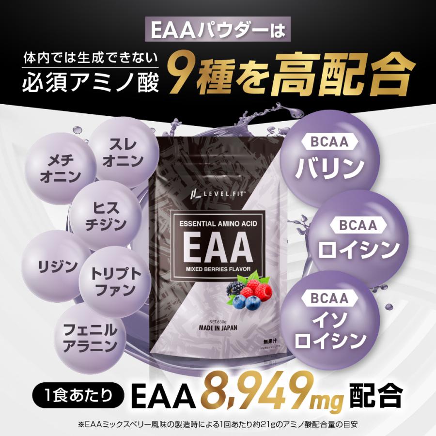 必須アミノ酸9種を高配合