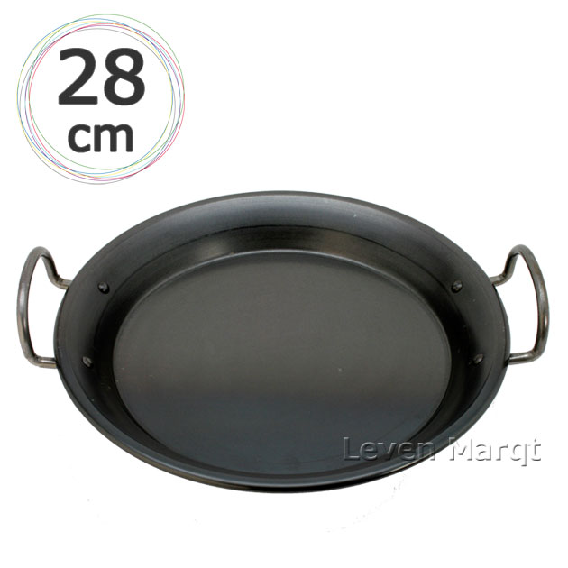 パエリアパン(鉄製) 28cm フライパン/業務用 6EbqyydHNj, 調理器具 鉄ブルーテンパー パエリア鍋 28cm