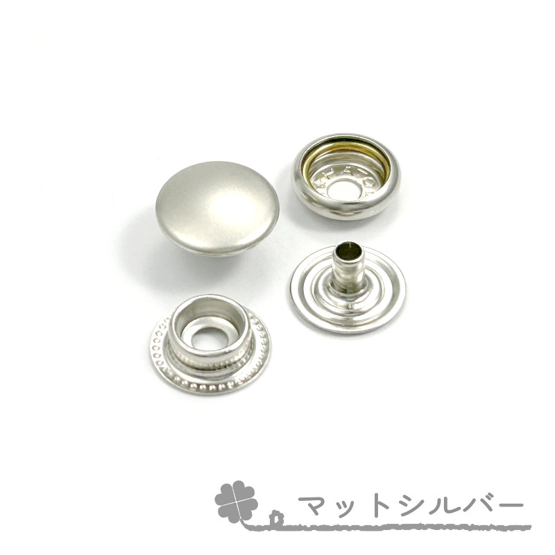 ジャンパーホック 7060 10組入 マットシルバー アンティーク マット