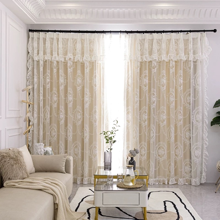 カーテン 遮光 レース おしゃれ セット 一体型カーテン 2枚組 かわいい