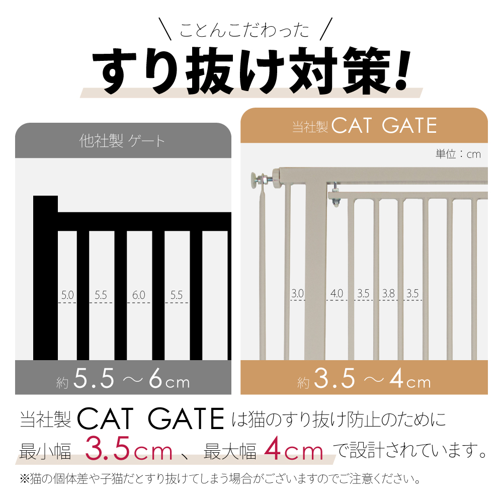 やまとキャットゲート 高さ186.5cm 猫 脱走 防止 ハイタイプ ペットゲート ネコ