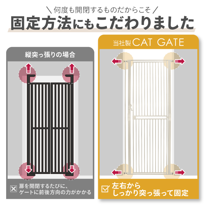 大改良 高さ197cm】 猫 脱走 防止 超ハイタイプ ペットゲート ネコ