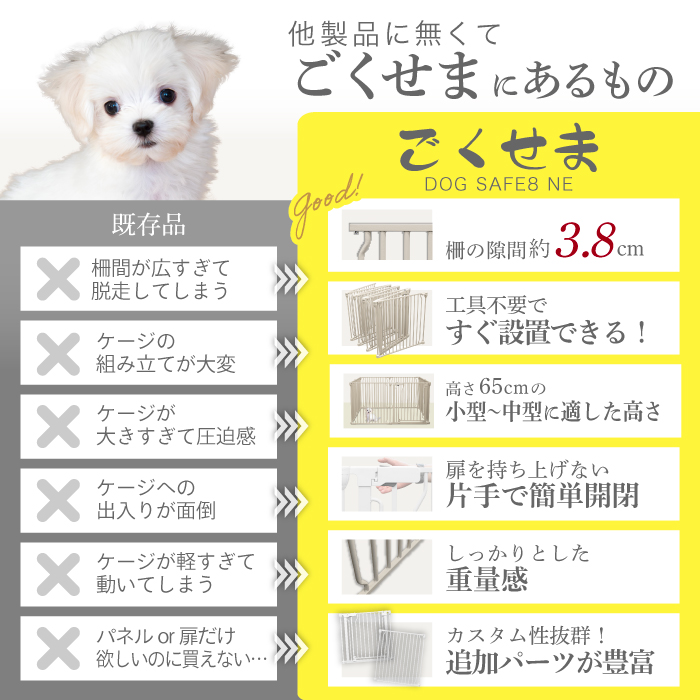 ペットゲージ　終了 脱走できない大改良】犬 サークル ケージ ゲージ ペットサークル