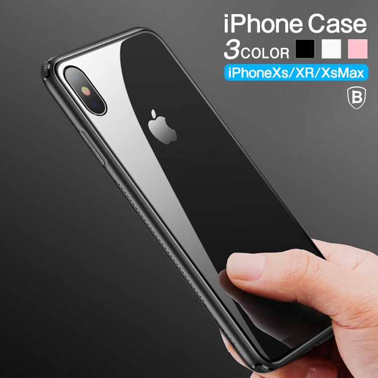 iphoneXS XR XSMAX iPhoneケース Baseus 耐衝撃 スマホケース 耐久性 スリム シースルーガラス TPU素材 透明  プラスチック 柔軟 スマホアクセサリー :baseus-008:プロジェクター 小型 SEBURO 通販 