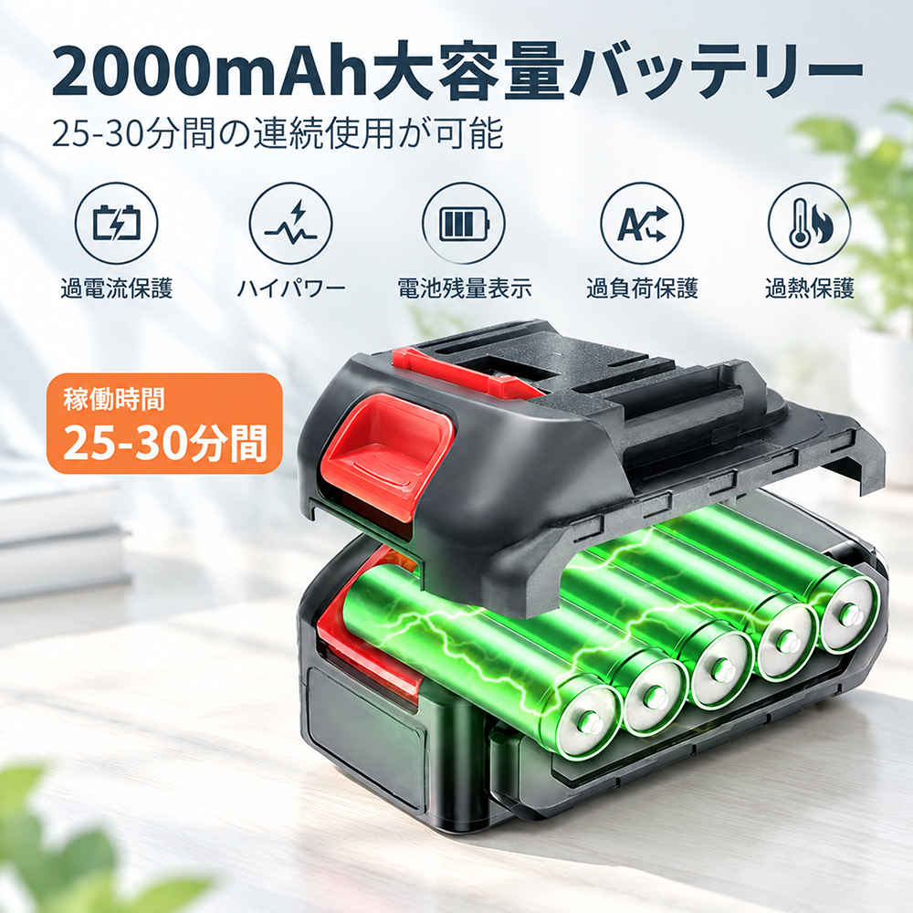 【爆売れ】 チェーンソー 充電式 6インチ コードレス ミニチェーンソー マキタ 18V バッテリー 互換 電動のこぎり 片手 軽量 剪定 枝切り 粗大ゴミ 女性 家庭用 |  | 09